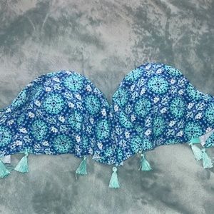 Blue Bikini Top